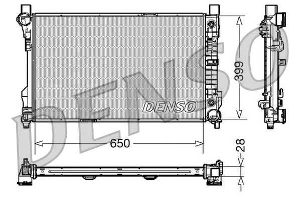 Radiator, engine cooling (DRM17079)