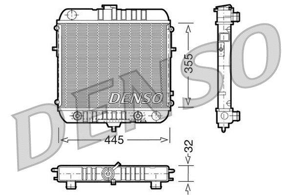 Radiator, engine cooling (DRM20073)