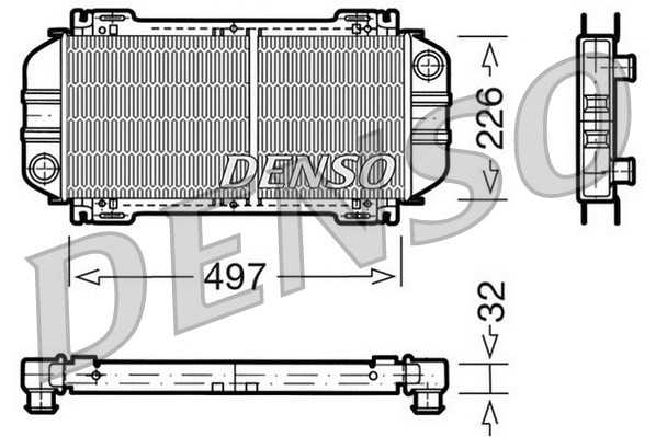 Radiator, engine cooling (DRM10033)