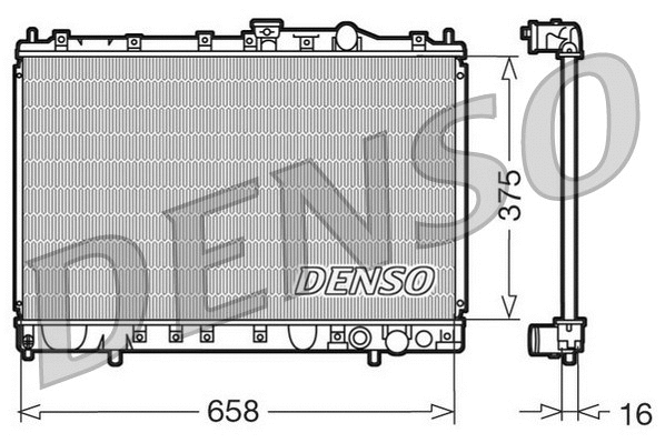 Radiator, engine cooling (DRM45002)