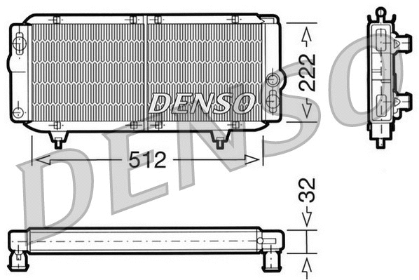 Radiator, engine cooling (DRM21001)