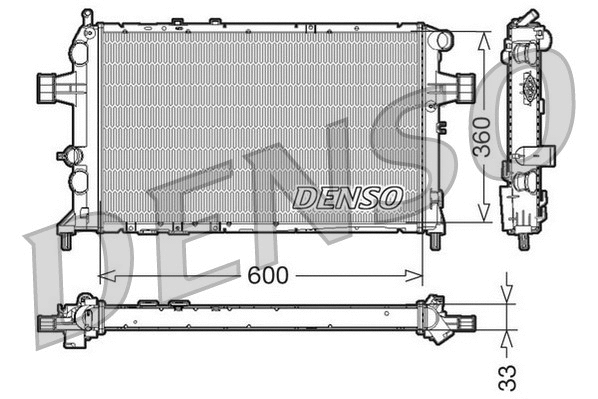 Radiator, engine cooling (DRM20018)