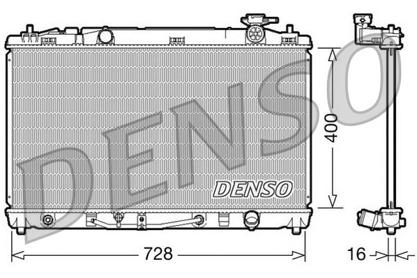 Radiator, engine cooling (DRM50042)