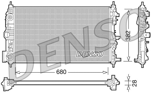 Radiator, engine cooling (DRM15006)