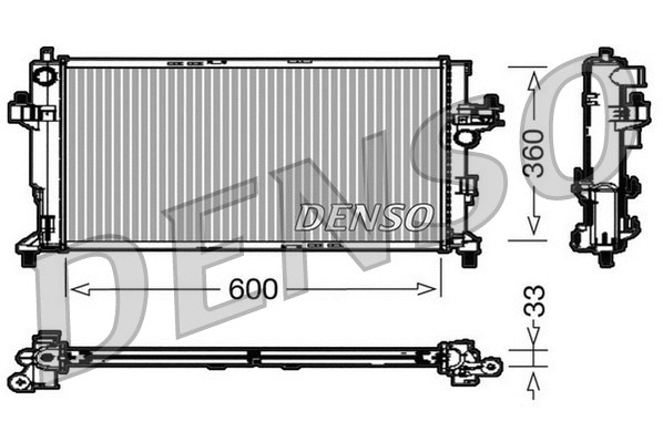 Radiator, engine cooling (DRM20039)
