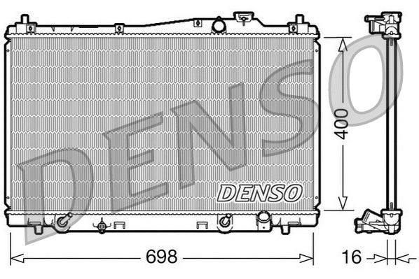 Radiator, engine cooling (DRM40017)