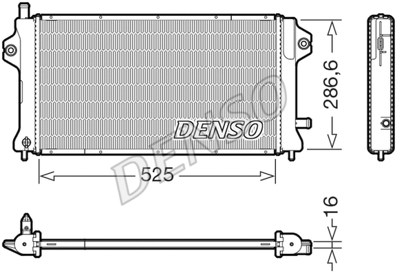 Radiator, engine cooling (DRM46077)