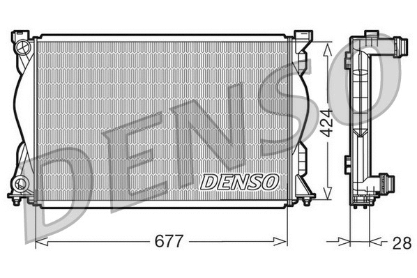 Radiator, engine cooling (DRM02036)