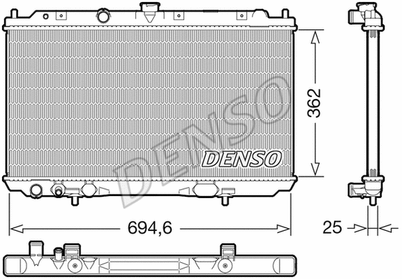 Radiator, engine cooling (DRM46073)
