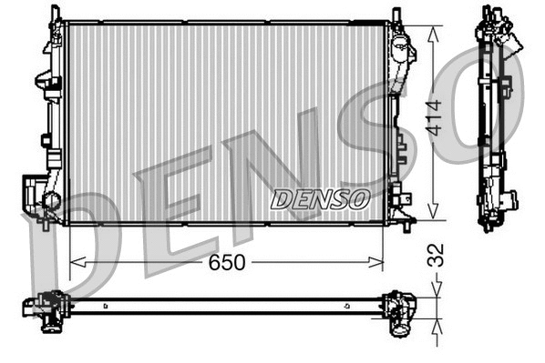 Radiator, engine cooling (DRM20029)