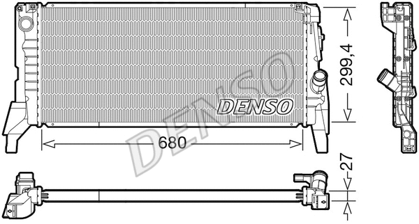 Radiator, engine cooling (DRM05119)