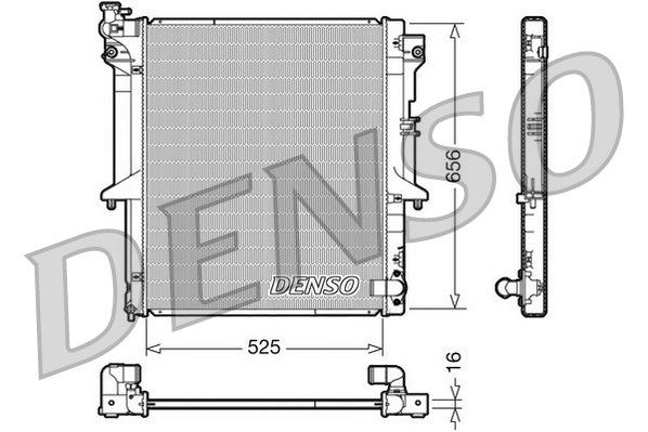 Radiator, engine cooling (DRM45017)