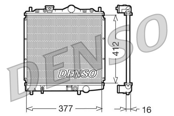 Radiator, engine cooling (DRM45001)