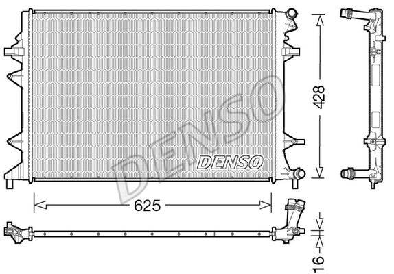 Radiator, engine cooling (DRM32047)