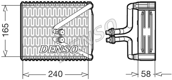 Evaporator, air conditioning (DEV09080)