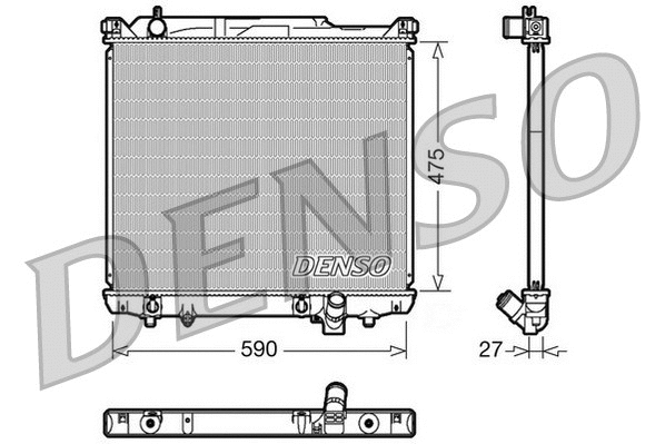 Radiator, engine cooling (DRM47020)