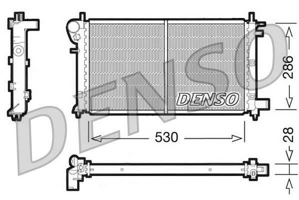 Radiator, engine cooling (DRM21003)