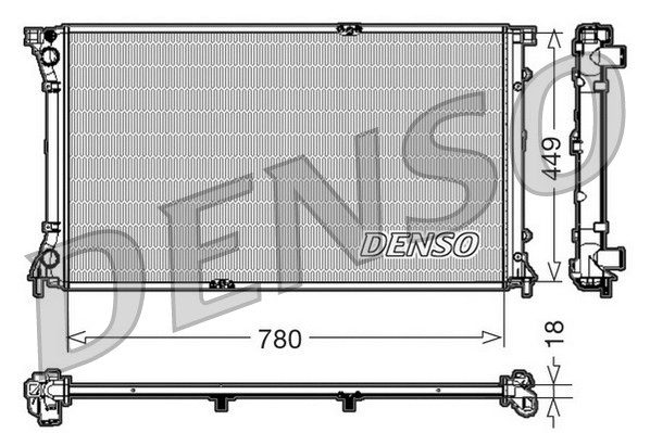 Radiator, engine cooling (DRM23097)