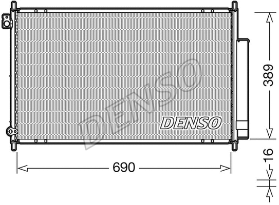 Condenser, air conditioning (DCN40016)