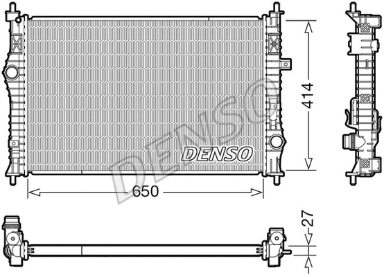 Radiator, engine cooling (DRM21104)