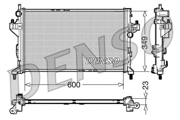 Radiator, engine cooling (DRM20045)