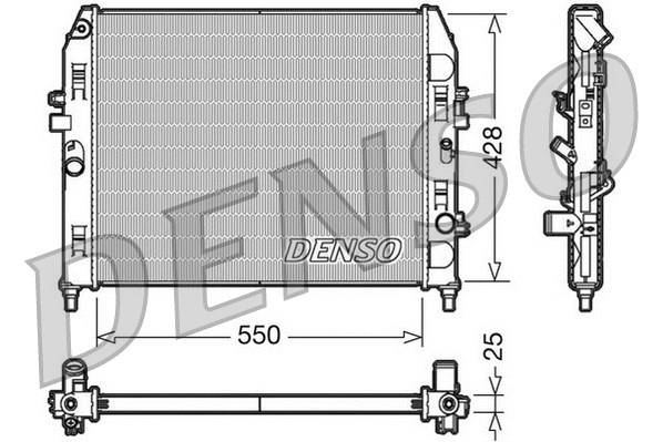 Radiator, engine cooling (DRM44008)