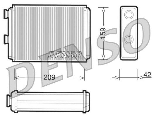 Heat Exchanger, interior heating (DRR09070)
