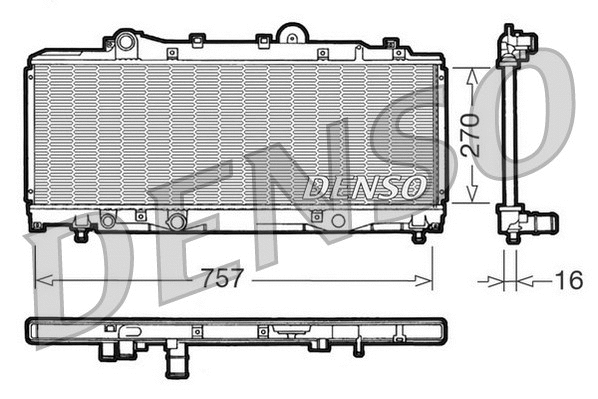 Radiator, engine cooling (DRM13001)