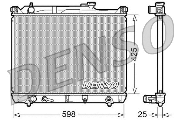 Radiator, engine cooling (DRM47021)