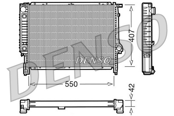 Radiator, engine cooling (DRM05040)