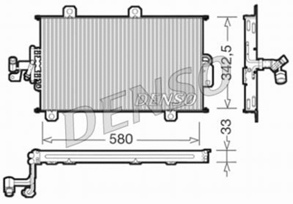 Condenser, air conditioning (DCN09140)