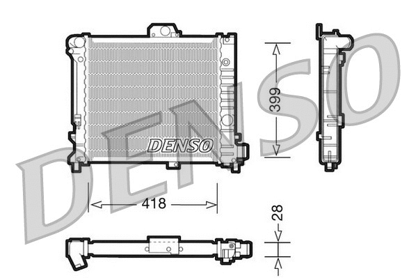 Radiator, engine cooling (DRM25004)