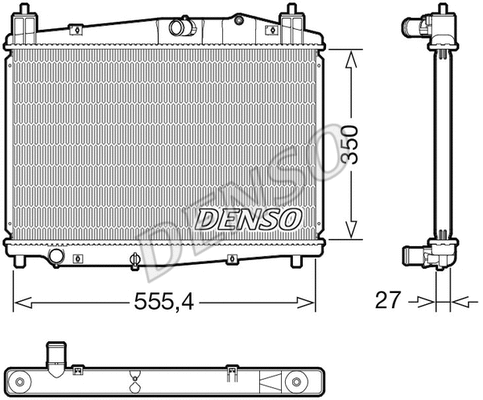 Radiator, engine cooling (DRM44046)