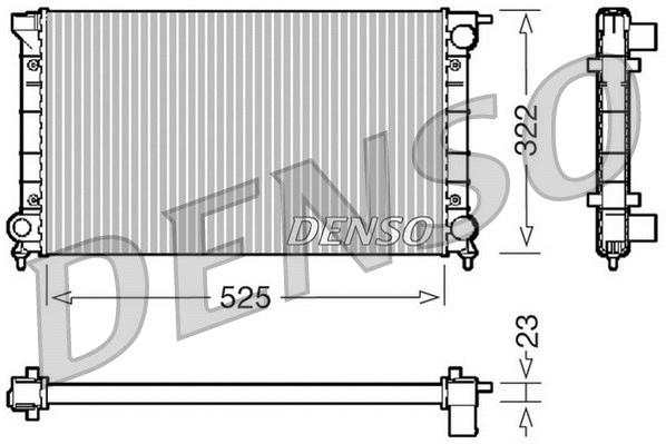 Radiator, engine cooling (DRM32024)
