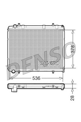 Radiator, engine cooling (DRM21035)