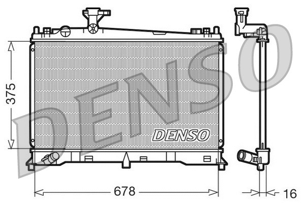 Radiator, engine cooling (DRM44010)