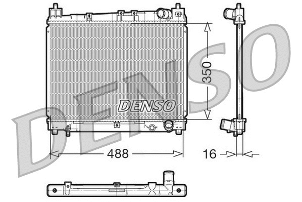 Radiator, engine cooling (DRM50006)