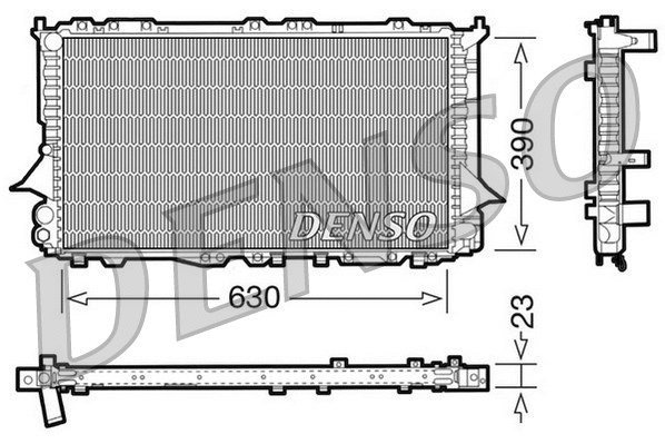 Radiator, engine cooling (DRM02002)
