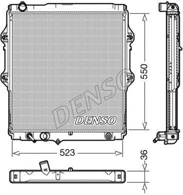 Radiator, engine cooling (DRM50084)