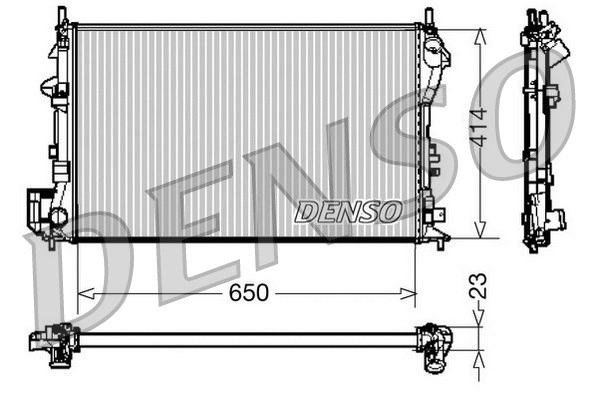 Radiator, engine cooling (DRM20028)