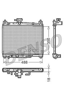 Radiator, engine cooling (DRM50002)