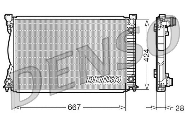 Radiator, engine cooling (DRM02039)