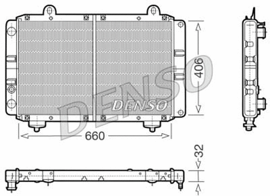 Radiator, engine cooling (DRM09070)
