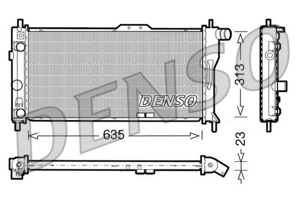 Radiator, engine cooling (DRM20034)