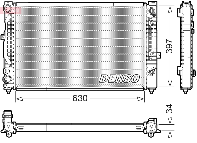 Radiator, engine cooling (DRM32056)