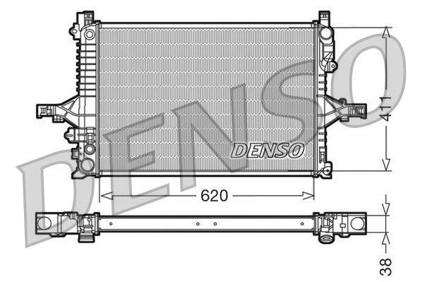 Radiator, engine cooling (DRM33066)