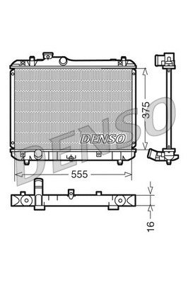 Radiator, engine cooling (DRM47008)