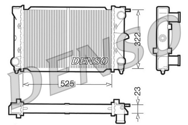 Radiator, engine cooling (DRM32003)