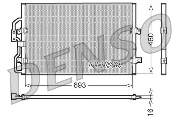 Condenser, air conditioning (DCN07040)
