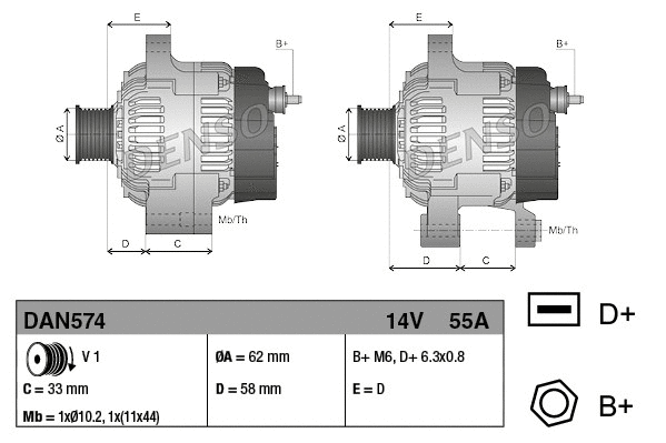 Alternator (DAN574)